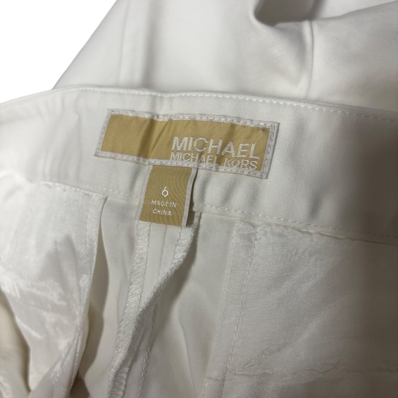 MICHAEL Michael Kors | Women's White Cropped Trousers - Picture 7 of 7